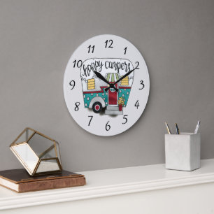 Happy campers grote klok