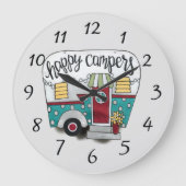 Happy campers grote klok (Voorkant)