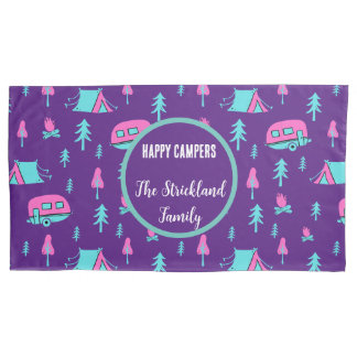 Happy Campers Personalized RV en Camping Kussensloop