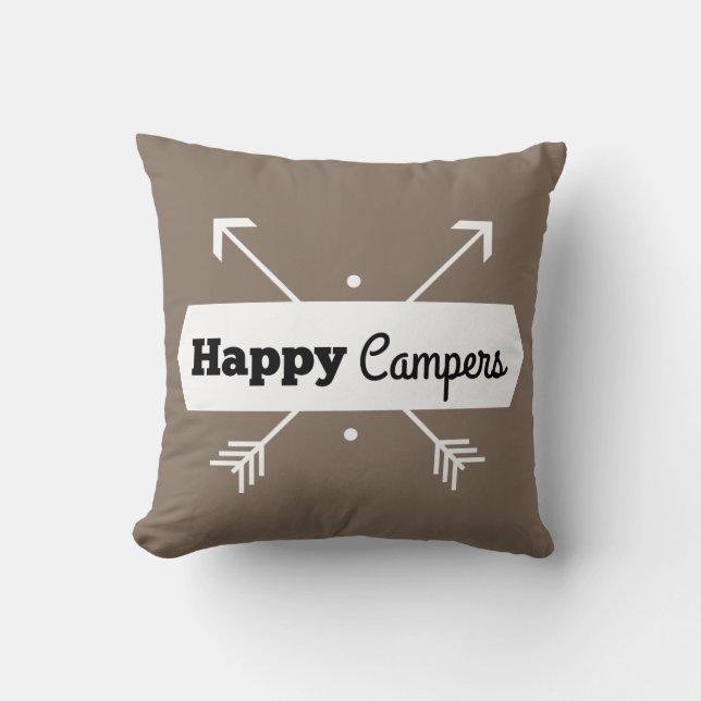 Happy Campers Pillow Kussen (Voorkant)