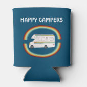 Happy Campers Rainbows Whimsical Motorhome RVing Blikjeskoeler (Achterkant)