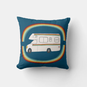 Happy Campers Rainbows Whimsical Motorhome RVing Kussen