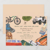 Happy Campers Retirement Party Kaart (Voorkant / Achterkant)