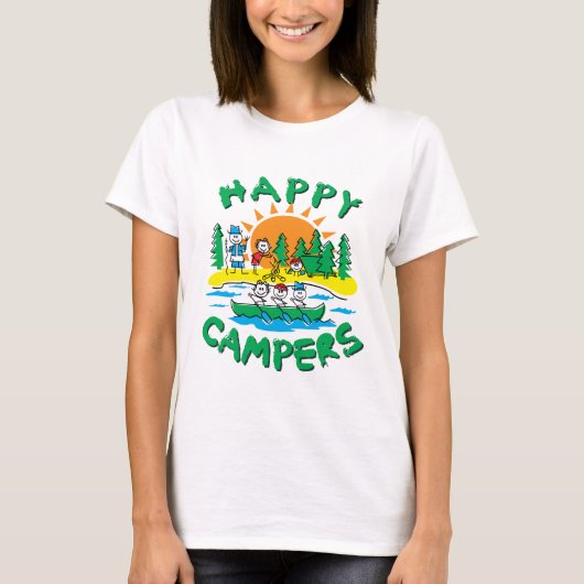 Happy Campers T-shirt (Voorkant)