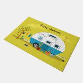 Happy Campers Trailer Deurmat (Schuin)