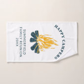 Happy Campers Vacation Famille Voyage Camping sur  (Serviette à main)