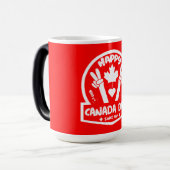 Happy Canada Day 1 juli Magische Mok (Voorkant links)