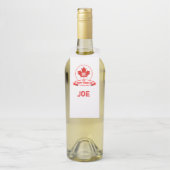 Happy Canada Day Bottle Hanger (Op fles)