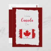 Happy Canada Day Briefkaart (Voorkant / Achterkant)