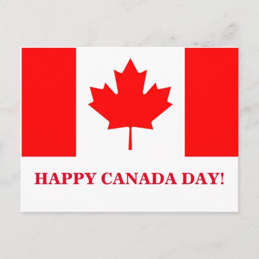 HAPPY CANADA DAY BRIEFKAART (Voorkant)
