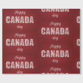 Happy Canada Day Cadeaupapier (Vlak)