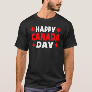 Happy Canada Day Cute Maple Leaf Canada Day Mannen T-shirt
