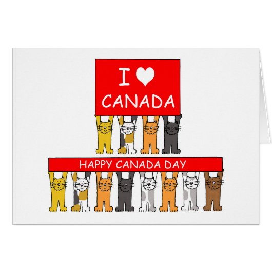 Happy Canada Day I Love Canada (Voorkant Horizontaal)