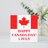 HAPPY CANADA DAY KAART (Staand voorkant)