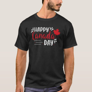 Happy Canada Day Maple Leaf Canadian Flag Kinder 1 T-shirt