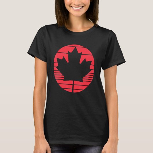 Happy Canada Day Maple Leaf Canadian Flag Women me T-shirt (Voorkant)