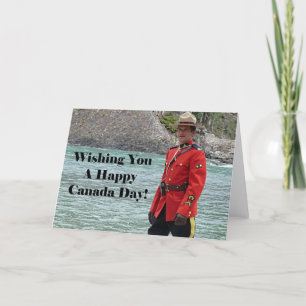 Happy Canada Day Mountie Foto Kaart