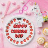 Happy Canada Day Papieren Bordje (Feest)