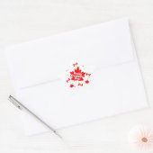 Happy Canada Day Party Ster Sticker (Envelop)