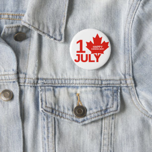Happy Canada Day Ronde Button 5,7 Cm