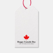 Happy Canada Day rood esdoornblad met aangepaste t