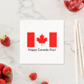 Happy Canada Day servetten met Canadese vlag (Insitu)
