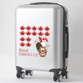 Happy Canada Day Sticker (Koffer)