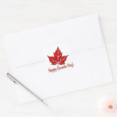Happy Canada Day Stickers Gepersonaliseerd Canada  (Envelop)