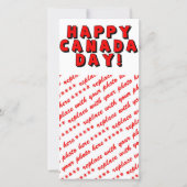 Happy Canada Day Text Afbeelding (Voorkant)