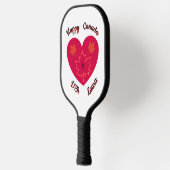Happy Canada D'Eh Heart, Frog, Maple Leaves Pickleball Paddle (Links)