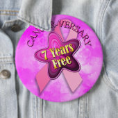 Happy Cancer-herdenking Ronde Button 6,0 Cm (In situ)