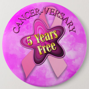 Happy Cancer-herdenking Ronde Button 6,0 Cm
