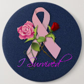 Happy Cancer' Pinback Button (Voorkant)