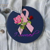 Happy Cancer' Pinback Button (In situ)