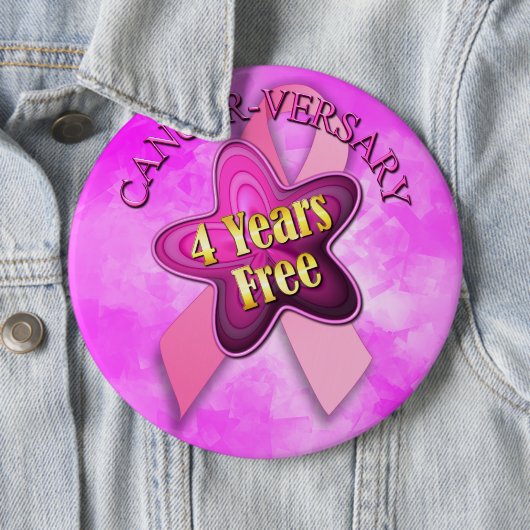 Happy Cancer' Pinback Button (In situ)