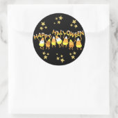 Happy Candy Corn Halloween Stickers (Sac)
