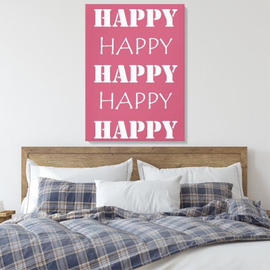 Happy Canvas Afdruk (Insitu (Slaapkamer))