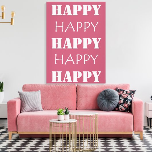 Happy Canvas Afdruk (Insitu (Woonkamer))