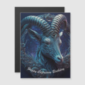 Happy Capricorn Birthday Magnetic Kaart (optie 2) (Voorkant / Achterkant)
