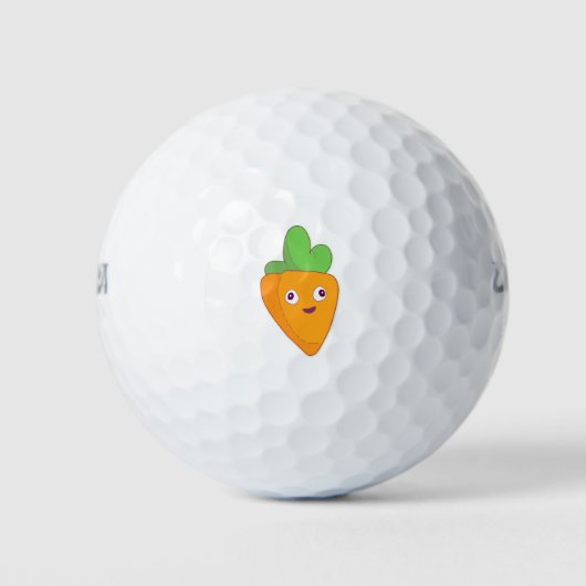 Happy Carrot Top Face 🥕 Golfballen (Voorkant)