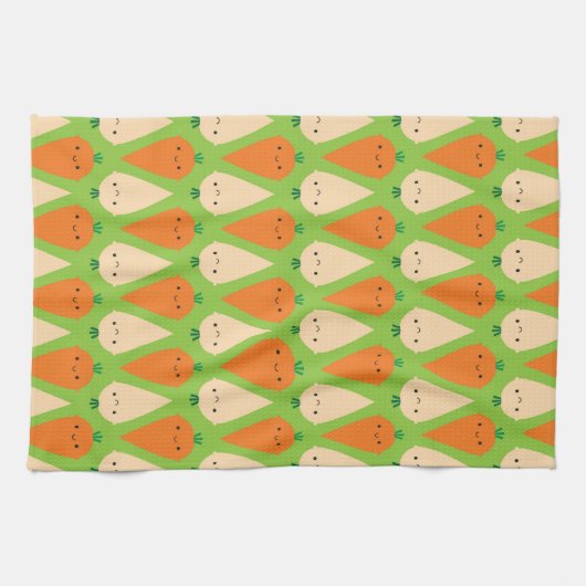 Happy Carrots en Parsnips Theedoek (Horizontaal)