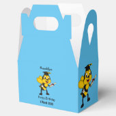 Happy cartoon bee afstuderen bedankdoosjes (Geopend)