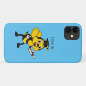 Happy cartoon bee afstuderen Case-Mate iPhone case (Achterkant (horizontaal))