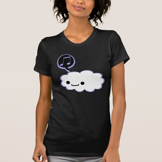 Happy Cartoon Cloud T-shirt (Voorkant)