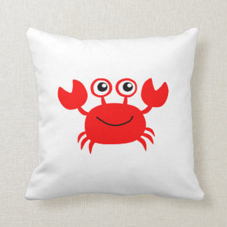 Happy Cartoon Crab Kussen