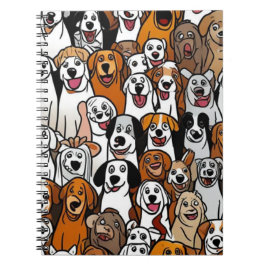 Happy Cartoon Dogs Notitieboek