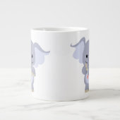 Happy Cartoon Elephant Jumbo Mok (Voorkant)