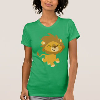 Happy Cartoon Lion Femmes T-shirt