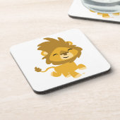 Happy Cartoon Lion Onderzetters (Linkerzijde)