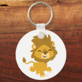 Happy Cartoon Lion sleutelhanger (Voorkant)